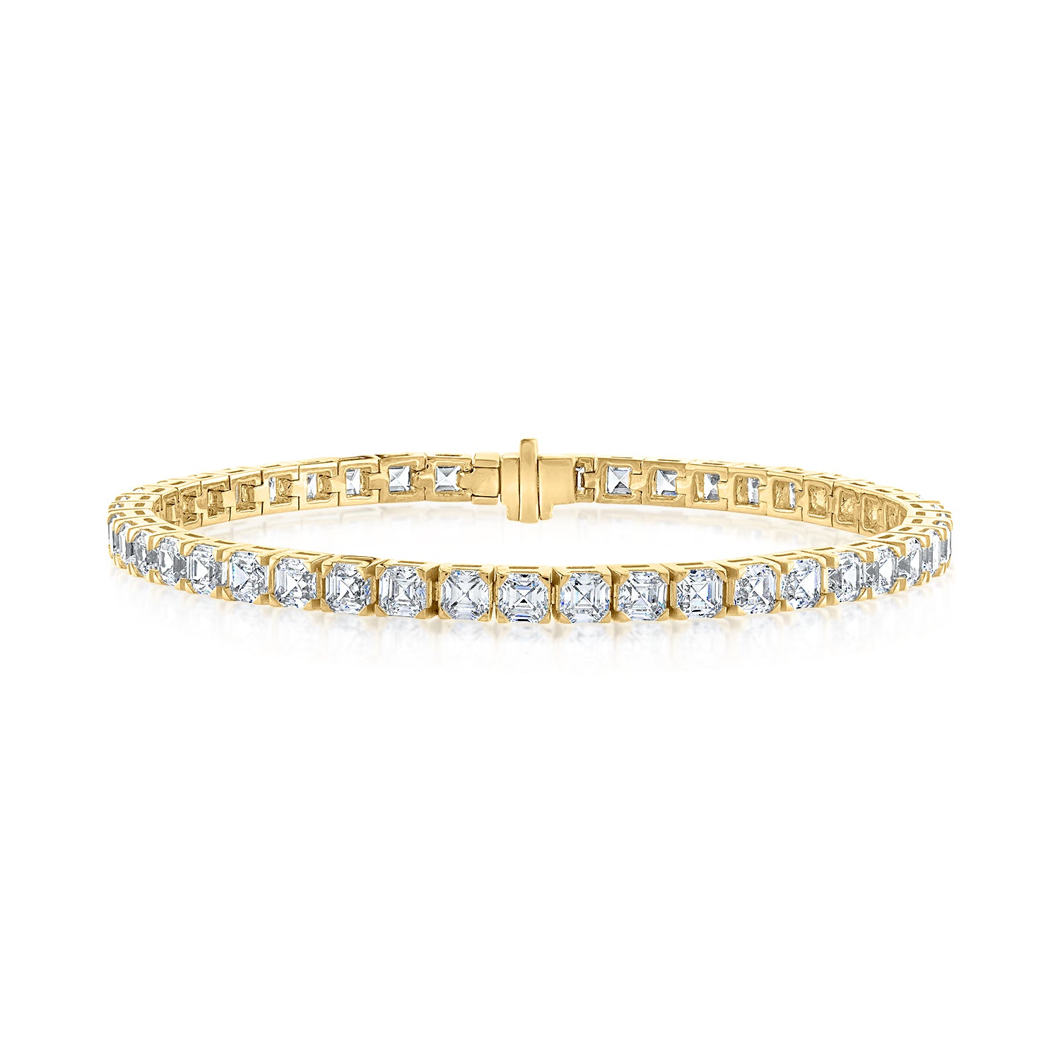 Asscher Cut Prong-Set Bracelet