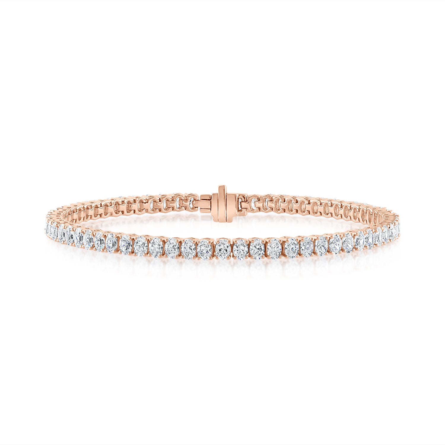 Oval Diamond Tennis Bracelet