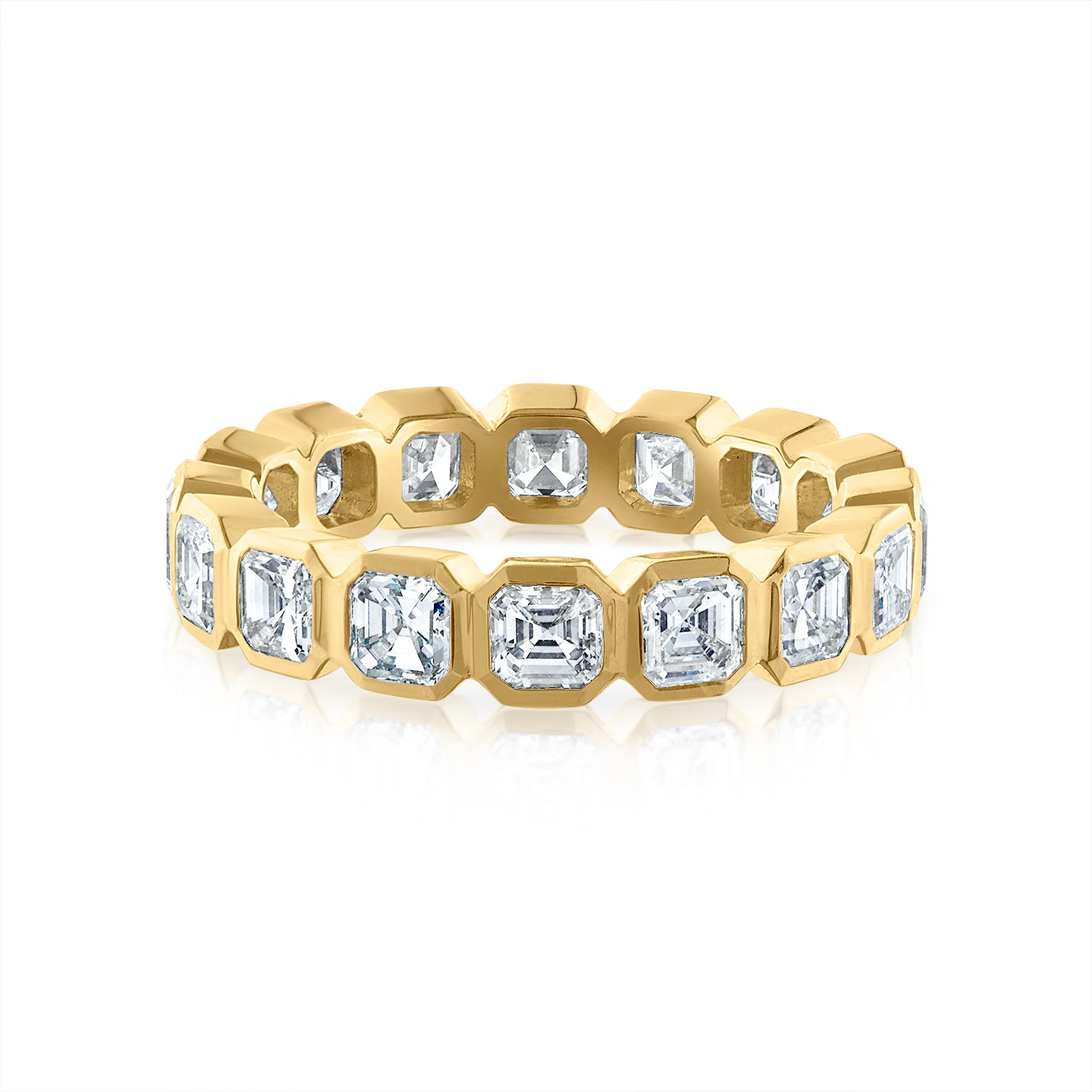 Asscher Bezel Set Eternity