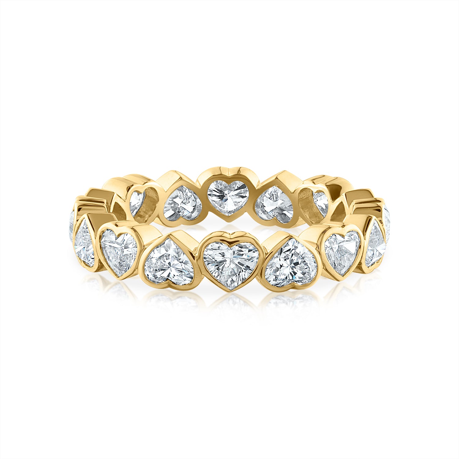 Heart Bezel Eternity Band